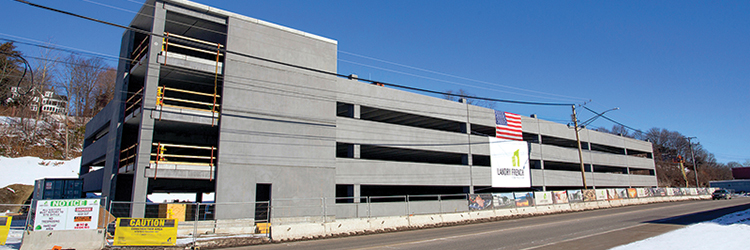 Landry/French Construction completes four-level 385-space VA parking garage in record 20-days